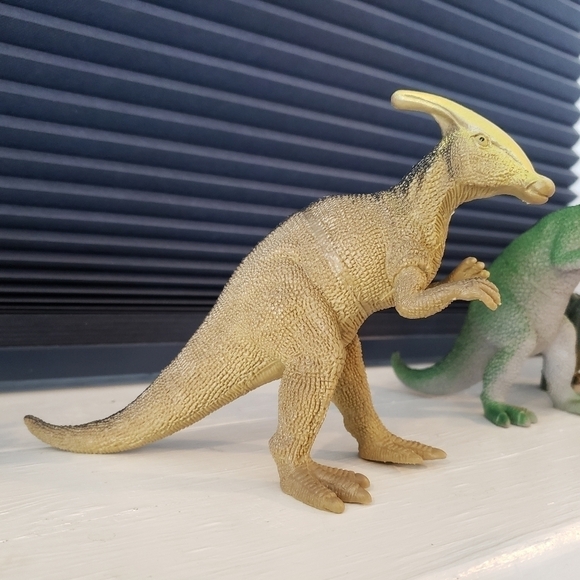 Lot of 5 Vintage Solid Hard Plastic Dinosaur Toys Figurines Figures Children Kid - Picture 5 of 15